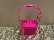 New Beautiful Tupperware Quartet with Handle in a Bright Fiusha Pink Color