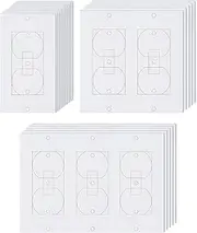 yuksok 20 Pieces Wall Plate Outlet Sealers, Light Switch Socket Covers EVA Gasket Outlet Insulation Gasket Sealers for Apartment
