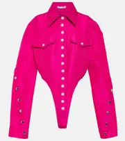[LaQuan Smith] LaQuan Smith Satin corset top AU 14 pink