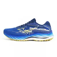 在飛比找蝦皮商城優惠-MIZUNO WAVE RIDER 27 男 慢跑鞋 藍x白