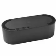 D-Line Large Black Cable Tidy Unit – Cable Management Box