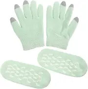 SOESFOUFU Moisturizing Touch Screen Gloves Foot Mask Set Gloves for Women Overnight Hand Foot Care for Dry Mom Friends