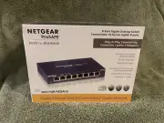 Netgear ProSafe 8-Port Gigabit Desktop Ethernet Switch GS108-4A1NAS, Brand New