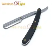 Men's Barber Old School Style Razor Straight Edge Black Handle Tools BTS-342