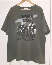 Green Day Band T-Shirt Green Vintage One By One Teaspoon