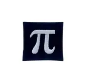 Embroidery patch sew badge iron on glue transfer pi symbol math