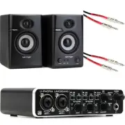 Behringer U-Phoria UMC204HD USB Audio Interface and Speaker Bundle