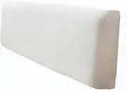 Plush Bed Head Cover Headboards Protective Cover Washable Headboard Cover Embroidery Velvet Dust Cover Twin Full Queen King Size Bed Headboards Slipcover,Bed Head Cover Decorative(Color:White,Size:150