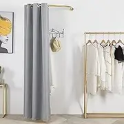 Fitting Room, U-Dressing Room For Privacy Protection Portable Changing Room,Suitable For Shopping Mall Office Clothing Store Boutique Cloakroom (Color : Elegant grey, Size : 90x90cm)