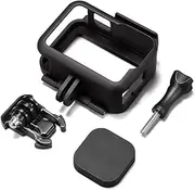 [DGBAY] Hero Protective Case, Frame Compatible with GoPro Hero 13/12/11/10/9,Housing Border Protective Shell Case Accessories + Quick Pull Movable Socket & Screw+ Lens Cap