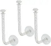 HOOTNEE Hairband Storage Holder 3 Mounted Hair Tie Hangers Hair Ring Rack Hair Tie Display Stand Hair Rope Rack Headband Organizer for Girls Stylish and Simple