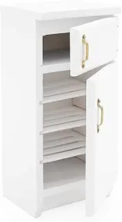 Odoria 1/12 Scale Dolls House Miniature Fridge Dollhouse Kitchen Furniture Accessories, White