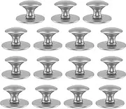 WhSunVo 15Pcs Drawer Knob Set Stainless Steel Cabinet Handles Self Adhesive Dresser Knobs Easy Installation Kitchen Drawer Pull Handle Hardware Furniture Knob for Wardrobe Drawer Dresser(silver)