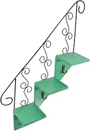 Garneck 1pc Wall Mounted Decorative Rack Stylish Flowerpot Holder for Balcony Space Saving Storage Shelf Easy Installation for Home Decoration