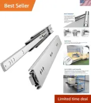 Durable 32" Drawer Slides with Soft Close & 265lb Capacity - Easy Installation