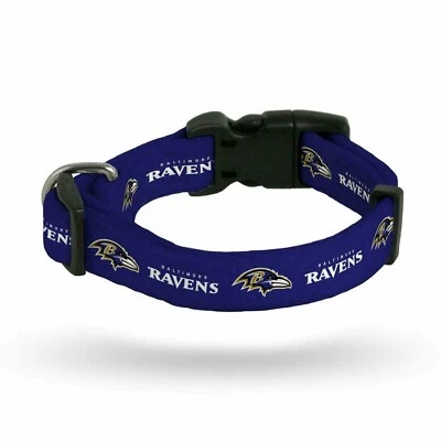 BALTIMORE RAVENS NFL Dog Collar (Sizes)