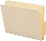 Smead End Tab File Folder, Shelf-Master Reinforced 4" High Tab 1-1/8" Up from Bottom, Letter Size, Manila, 100 per Box (24179)
