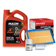 Ryco Oil Air Fuel Filter 5L XPR15W40 Service Kit for Volkswagen Golf Cabriolet