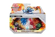 Bakugan Geogan Brawler 5-Pack, Exclusive Hyenix and Insectra Geogan and 3 Collectible Action Figures