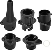 Inflatable Pump Adapter, Portable Pump Attachment, 4-in-1 Compact Adapter for Inflating Rafts Kayaks Paddleboarding, Outdoors
