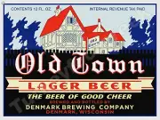 Old Town Lager Beer Label 18" x 24" Metal Sign