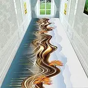 Extra Long Hallway Runner Rug for Kitchen Stairs Hall Corridor Floor Decor Mats Contemporary Passage Runner Rug for Hallway