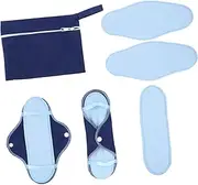UTHCLO 1 Set 8pcs Reusable Sanitary Mats Pul Cloth Menstrual Pads Washable Comfortable Care for Women for Maternal Health Leak Resistant Design for Day Night Use