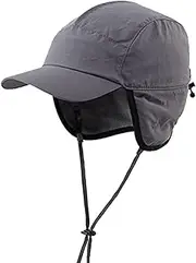 [IYWISH] Trapper Hats Men Women's Bomber Hats Ear Flap Hunting Cap Winter Earflaps Baseball Cap Aviator Trooper Ushanka Snow Hats