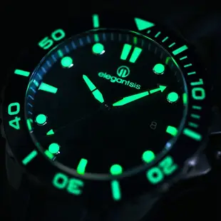 elegantsis 海軍陸戰隊水中爆破中隊 漸層藍限量機械腕錶 套組 ELJX65AS-ROCMC-UDT