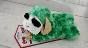Multipet Green & Gold Lambchop plush dog toy 8" NWT