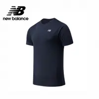 在飛比找蝦皮商城優惠-【New Balance】 NB 運動短袖上衣_男性_深藍色