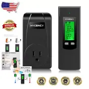 Programmable Wireless Smart Thermostat Outlet with Remote Control & Sensor