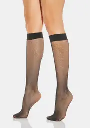 Oh Hello Micro Fishnet Knee High Socks
