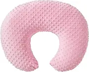 ESEN Baby Nursing Pillow and Body Positioner for Breast Feeding and Bottle Feeding, Ultra Soft Baby Breastfeeding Pillows with Removable Nursing Pillow Cover for More Support for Mom and Baby (Pink)
