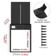 Automatic Chicken Coop Door Intelligent Timer Electric Aluminum Timing Opener Au