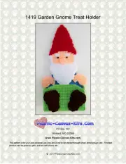 Garden Gnome Treat Holder-Plastic Canvas Pattern or Kit