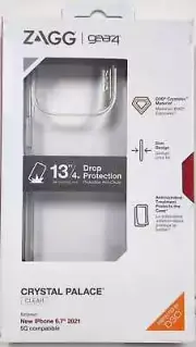ZAGG - Gear4 Crystal Palace Case for Apple iPhone 13 Pro Max - Clear