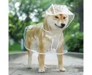 Animal Raincoat Dog Raincoat Waterproof Puppy Raincoat (1 Piece, Clear Color)