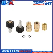 5 Pcs 5000 PSI Pressure Washer Adapter Set For Pressure Washers Hose and Guns