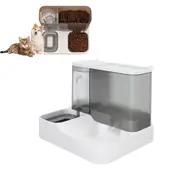2 in 1 Automatic Feeder Food Water Dispenser Gravity Cat Food and Water Bowl Set