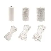Cotton Rope Macrame Cord 1-12mm DIY Craft Tapestry Binding Decorative String