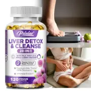 28-In-1 Liver Detox & Cleanse - Liver Support Supplements - Apple Cider Vinegar