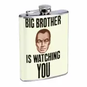 Big Brother Watching Em1 Flask 8oz Stainless Steel Hip Drinking Whiskey