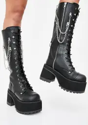 [Demonia] Crash Conqueror Platform Boots