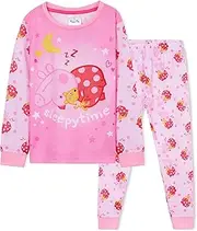 [Peppa Pig] Girls Long Pajamas Set, Soft Breathable Loungewear PJs - Girls Gifts