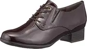 madras MODELLO(マドラスモデロ) Madras Modelo DML7106 Women's Casual Lace-up Shoes, Water Repellent Lace-up Shoes, Safe on Rainy Days, Dark Brown Enamel, 23.0 cm