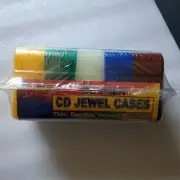 CD Disc Savers 50-Pack Jewel Cases CD Jacket Durable Impact Resistant Storage