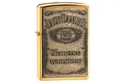 Jack Daniel's Label High Polish Brass Lighter