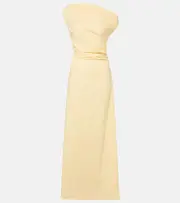 [Staud] Staud Phare one-shoulder cotton maxi dress AU 12 yellow