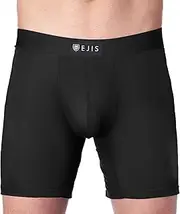 [Ejis] Men's Sweat Proof Boxer Brief w/Comfort Pouch, Anti-Odor Silver, Micro Modal Underwear